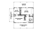 A-Frame House Plan - 47839 - 1st Floor Plan