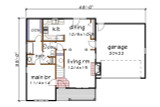 Country House Plan - 47941 - 1st Floor Plan