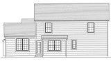 Traditional House Plan - Lynbrooke 48459 - Rear Exterior