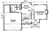 Traditional House Plan - Lynbrooke 48459 - 1st Floor Plan