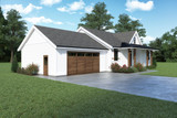 Farmhouse House Plan - 48489 - Left Exterior