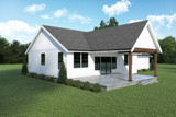Farmhouse House Plan - 48489 - Right Exterior