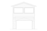Traditional House Plan - Reed 48800 - Rear Exterior