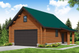 Lodge Style House Plan - Garage 48846 - Front Exterior