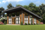 Contemporary House Plan - Timber Overlook 48937 - Front Exterior