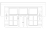 Contemporary House Plan - Timber Overlook 48937 - Rear Exterior