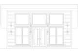 Contemporary House Plan - Timber Overlook 48937 - Rear Exterior