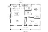 Farmhouse House Plan - St. Joe Farmhouse 48974 - 1st Floor Plan