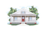 Bungalow House Plan - 49124 - Front Exterior