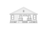 Bungalow House Plan - 49124 - Rear Exterior