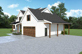 Farmhouse House Plan - 49170 - Rear Exterior