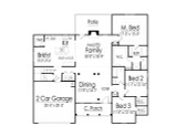 Craftsman House Plan - 49175 - 1st Floor Plan