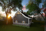 Secondary Image - Craftsman House Plan - 49286 - Rear Exterior