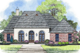 European House Plan - Monticello 49412 - Front Exterior