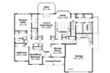 Ranch House Plan - Hampshire 49661 - 1st Floor Plan