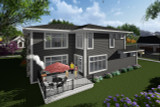 Modern House Plan - 49801 - Rear Exterior