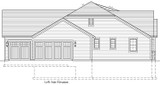 Craftsman House Plan - Kenwood II 49842 - Left Exterior