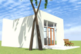 Modern House Plan - Mango 49909 - Left Exterior
