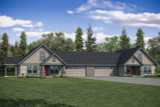 Craftsman House Plan - Archwood 50196 - Front Exterior