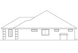 Secondary Image - Southwest House Plan - Northrop 50239 - Rear Exterior