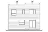 Contemporary House Plan - Cubika 50250 - Rear Exterior