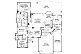 Ranch House Plan - Rosemont 50465 - 1st Floor Plan