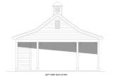 Cape Cod House Plan - Wachesaw Plantation 50549 - Left Exterior