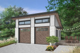 Secondary Image - Contemporary House Plan - Urban Nature 4 50833 - Front Exterior
