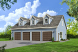 Country House Plan - 50854 - Front Exterior