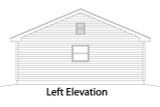 Traditional House Plan - 50920 - Left Exterior