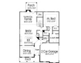 Traditional House Plan - 50981 - 1st Floor Plan