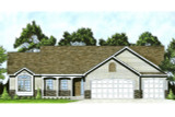 Traditional House Plan - 51057 - Front Exterior