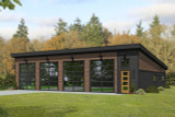 Modern House Plan - Tower 51103 - Front Exterior