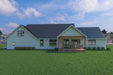 Farmhouse House Plan - 51479 - Rear Exterior