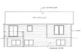 Ranch House Plan - 51493 - Rear Exterior