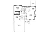 Ranch House Plan - 51493 - 1st Floor Plan