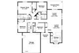 Ranch House Plan - Foster 51533 - 1st Floor Plan