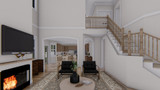 Craftsman House Plan - Tebbs 51704 - Great Room