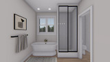 Craftsman House Plan - Tebbs 51704 - Master Bathroom