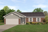 Ranch House Plan - 52270 - Front Exterior