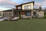 Modern House Plan - 52807 - Front Exterior
