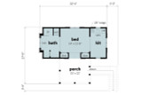 Cottage House Plan - Floridian 52819 - 1st Floor Plan