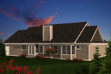 Ranch House Plan - 52881 - Rear Exterior