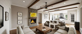 Secondary Image - Farmhouse House Plan - 53161 - Great Room