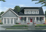 Cape Cod House Plan - Walton 53327 - Front Exterior