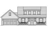 Cape Cod House Plan - Walton 53327 - Front Exterior