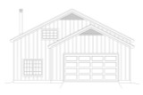 Craftsman House Plan - Pleasantville 2 53337 - Rear Exterior