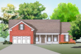 Traditional House Plan - 53566 - Front Exterior