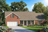 Traditional House Plan - 53566 - Front Exterior