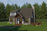 Craftsman House Plan - Easy Street 53584 - Exterior